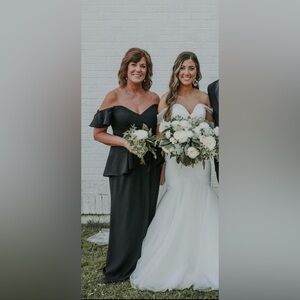 Mori Lee 72530 (MGNY) off the shoulder peplum dress